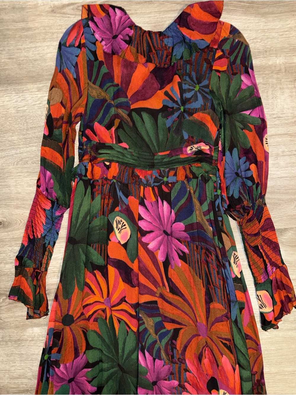 farm rio bird flowers maxi dress - Picture 14 of 15